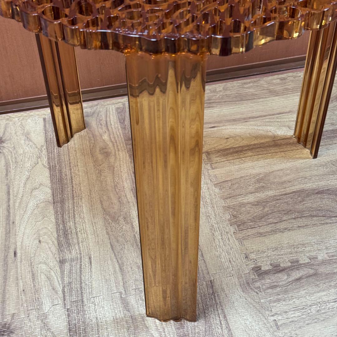 h*3様 Kartell カルテル T-TABLE ティーテーブル アンバー ロ