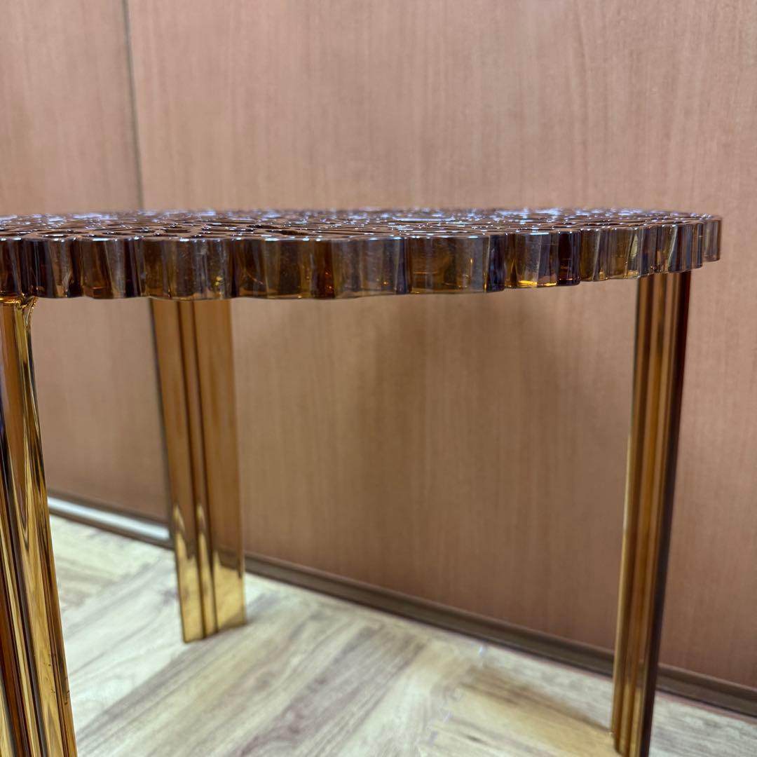 h*3様 Kartell カルテル T-TABLE ティーテーブル アンバー ロ
