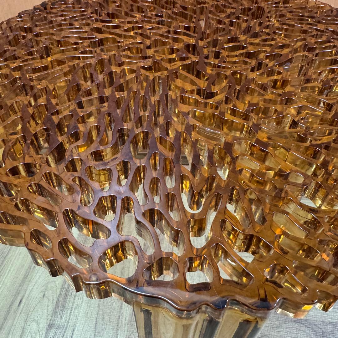 h*3様 Kartell カルテル T-TABLE ティーテーブル アンバー ロ