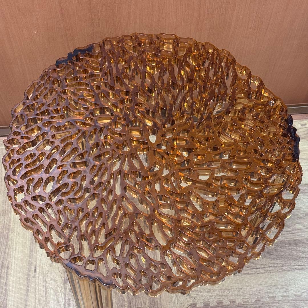 h*3様 Kartell カルテル T-TABLE ティーテーブル アンバー ロ