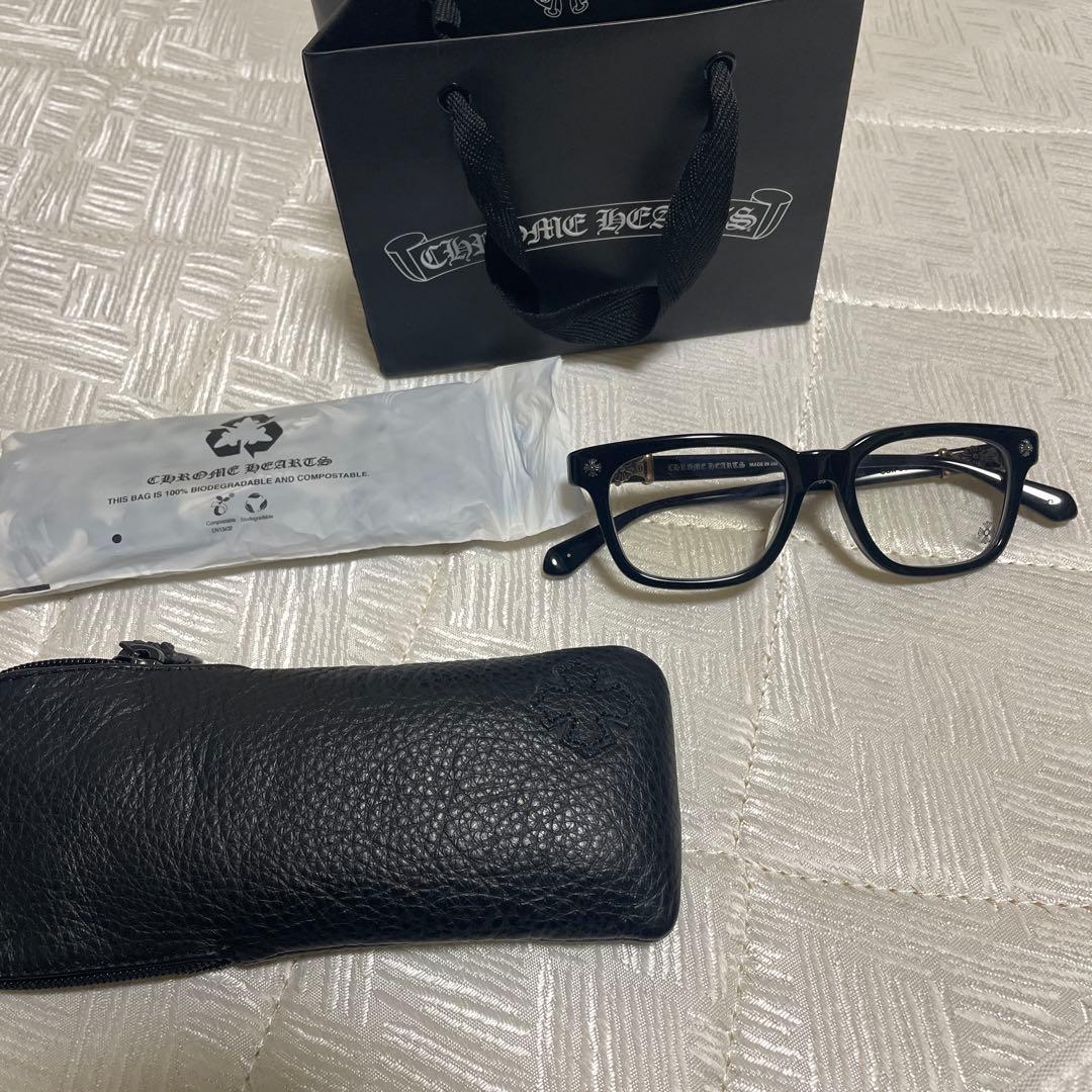 CHROME HEARTS メガネ COX UCKER CH ブラック シルバー