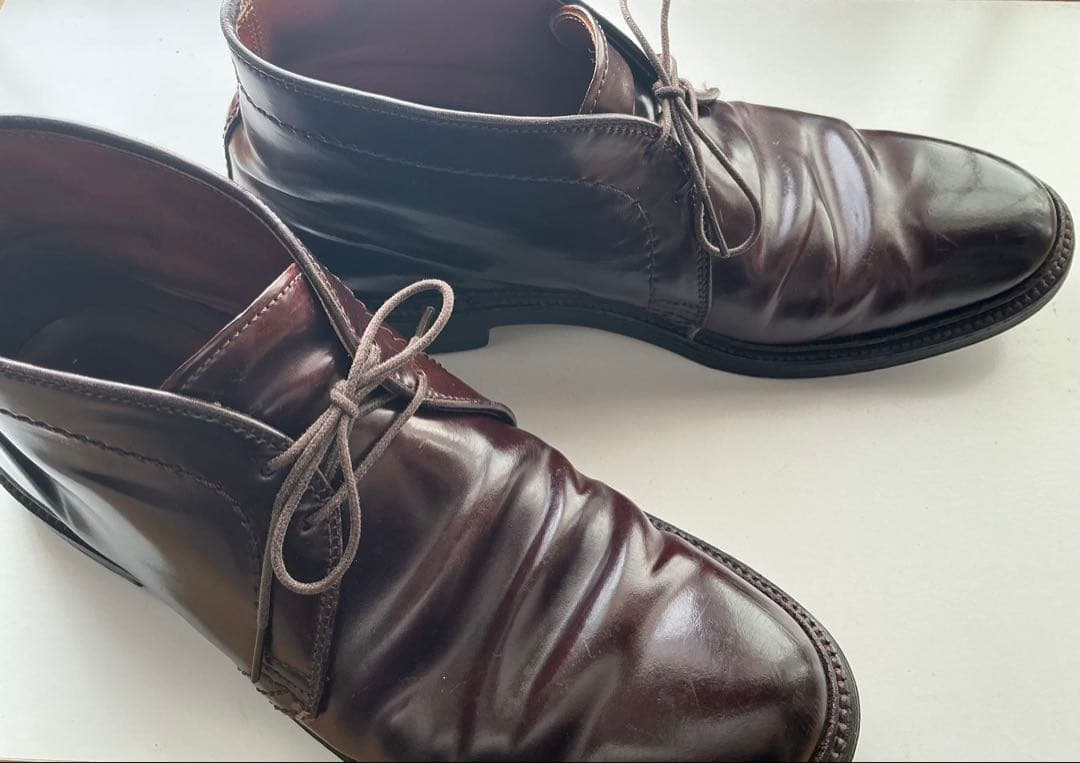 Alden 1339チャッカブーツ　US7D #8ダークバーガンディ