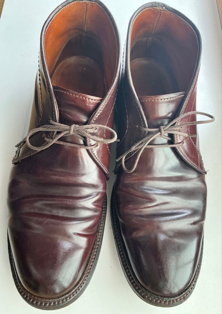 Alden 1339チャッカブーツ　US7D #8ダークバーガンディ