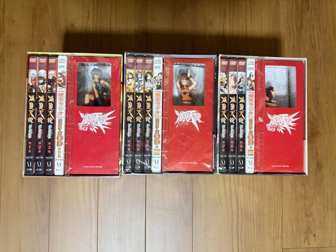 爆裂天使 特別限定版DVD コレクターズセットⅠ〜Ⅲ フィギュア付
