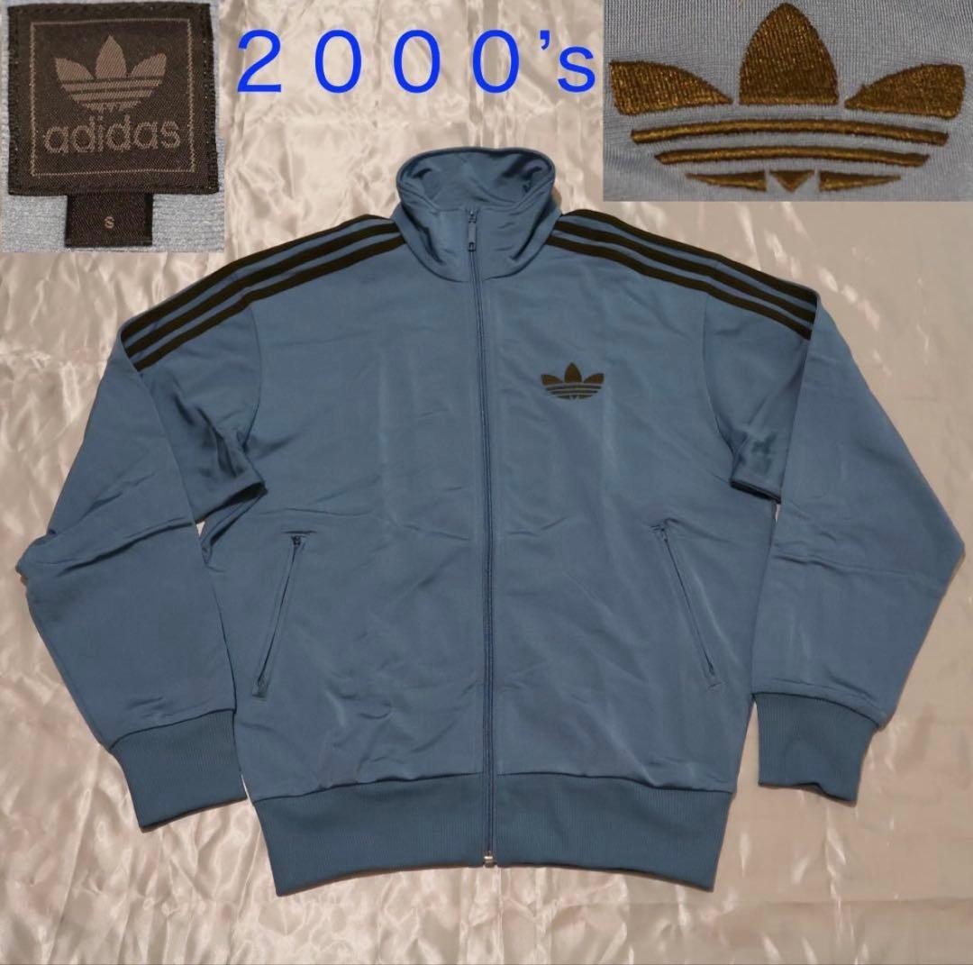 アディダスオリジナルズ ブルー トラックジャケット 大きめSサイズ