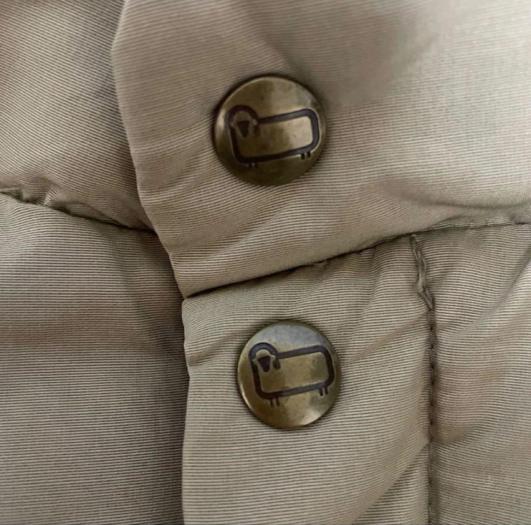 80s Woolrich USA製 ダウンベスト XL ベージュ クリーニング済