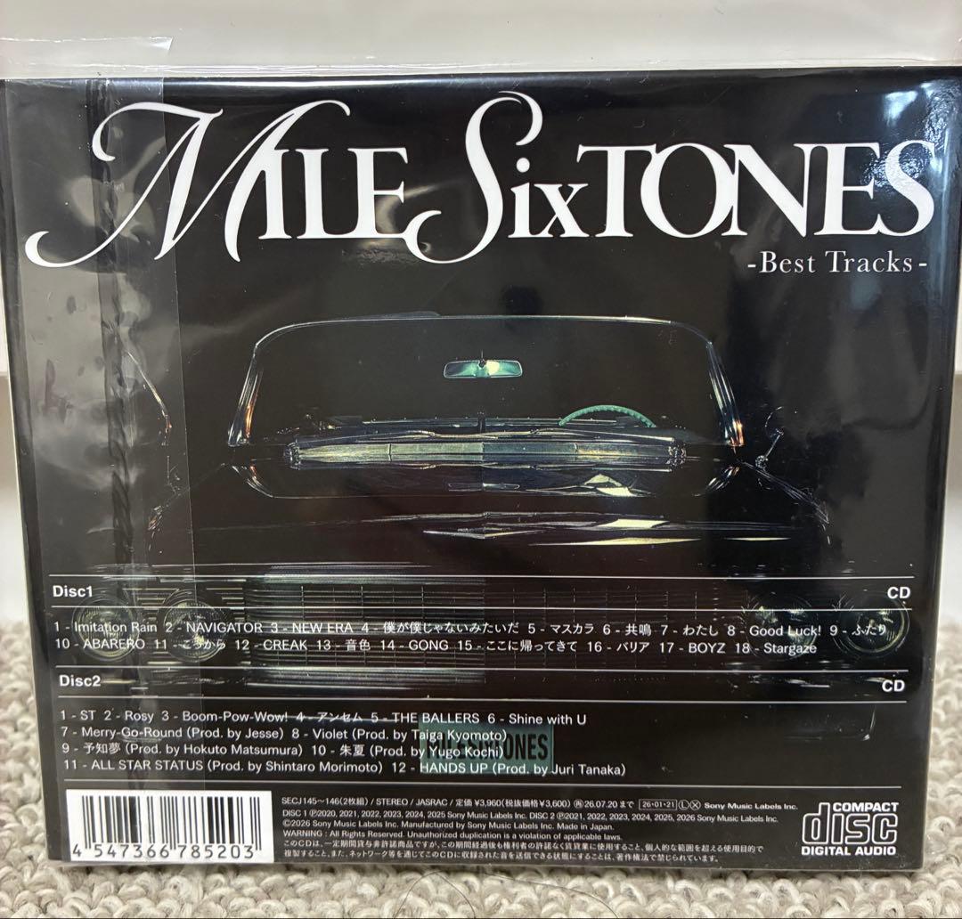 SixTONES MILESixTONES 3形態　全曲セット