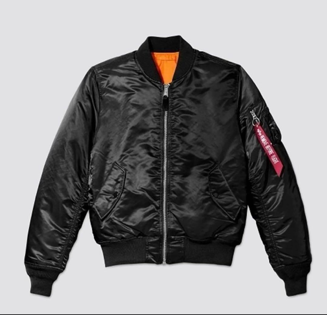 ALPHA ブラック MA-1 フライトジャケット Ｍサイズ