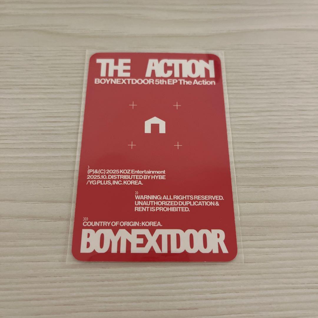 boynextdoor the action target ジェヒョン トレカ