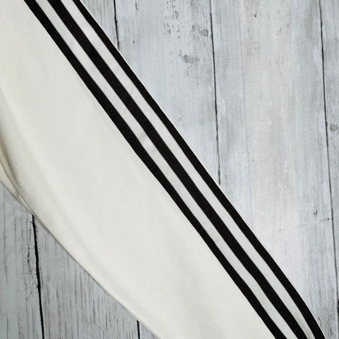 希少 90s アディダス トラックジャケット ジャージ ホワイト×ブラウン L5