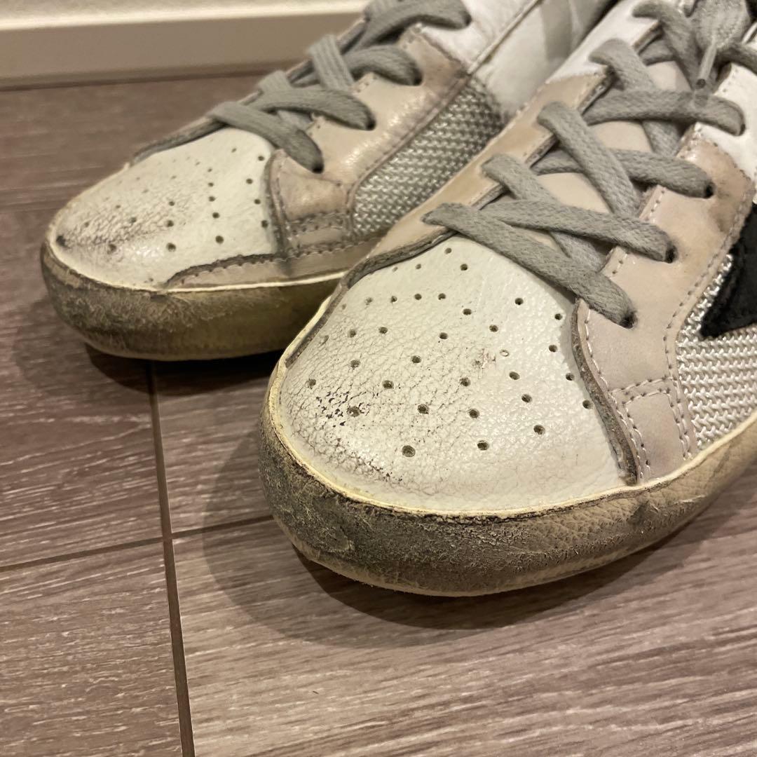 GGDB/STAR ホワイト ブラック スニーカー