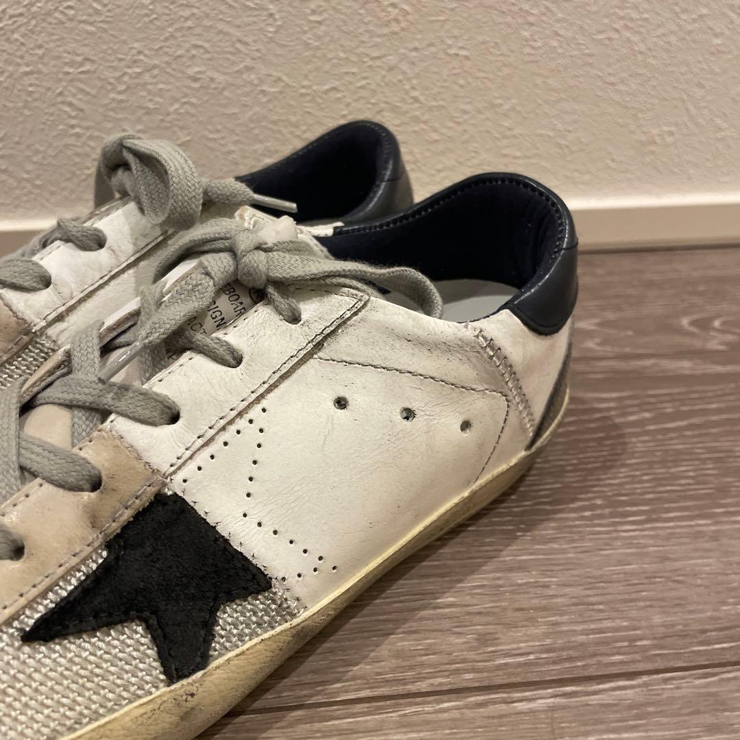 GGDB/STAR ホワイト ブラック スニーカー