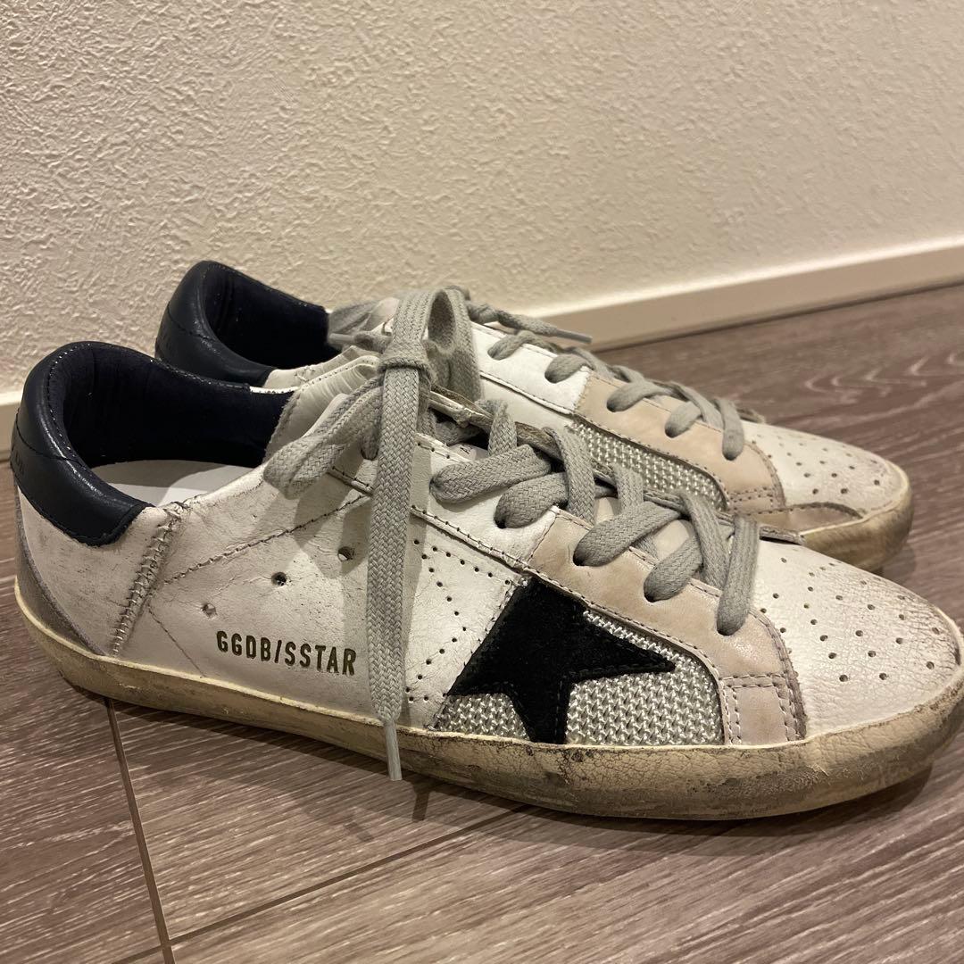 GGDB/STAR ホワイト ブラック スニーカー
