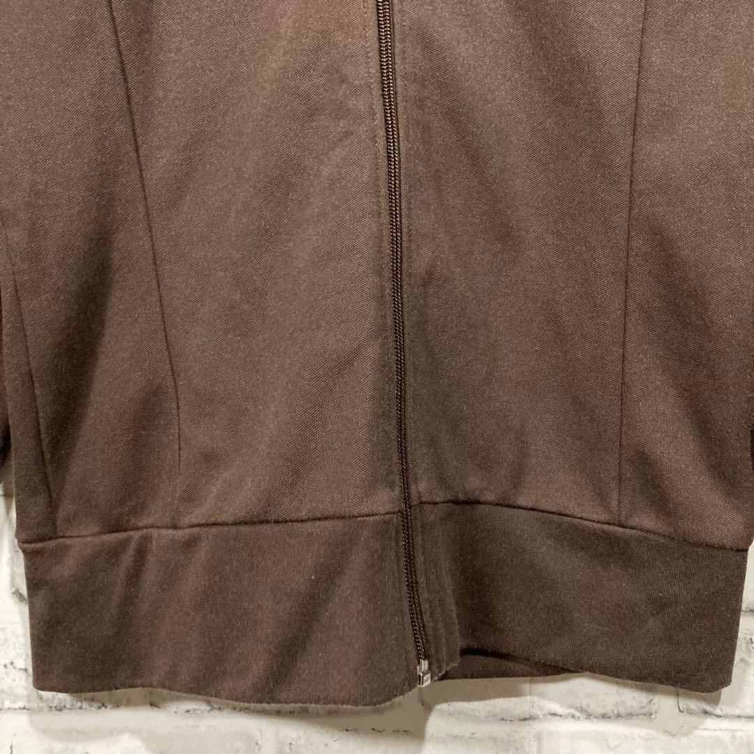 【人気色】adidas トラックジャケット ブラウン × ベージュ M