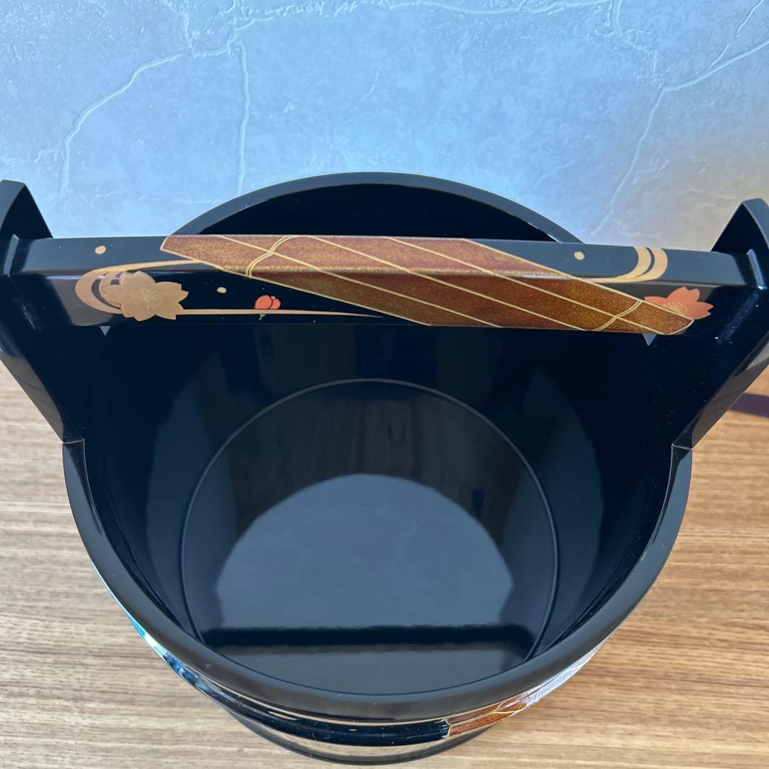 角藤弘悦　輪島塗　手桶　茶道具