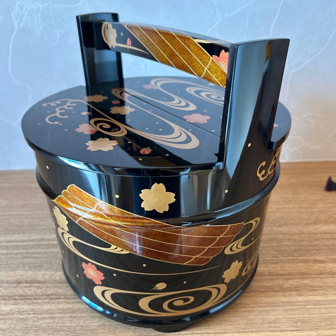 角藤弘悦　輪島塗　手桶　茶道具