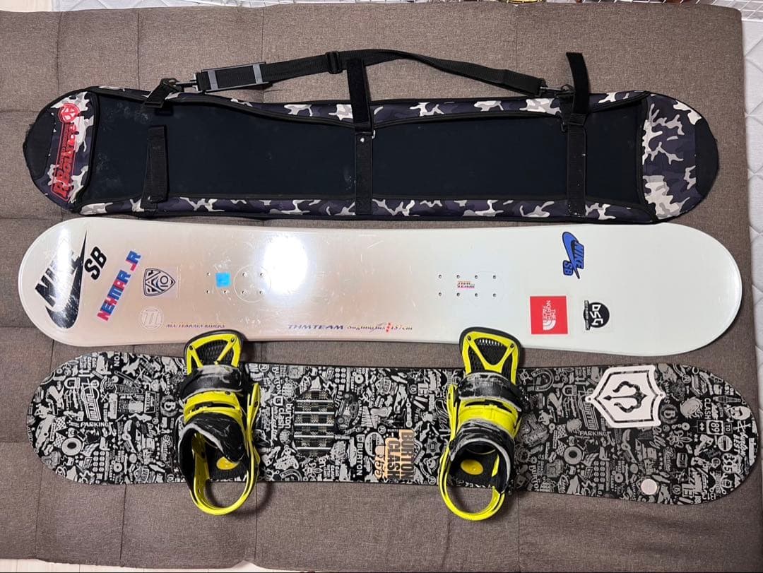 【ケース付き】スノーボード 板2枚セット（送料込み）