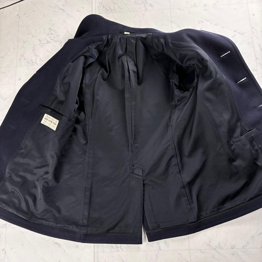 極美品 バズリクソンズ ピーコートBR11554 ネイビー Ｐコート