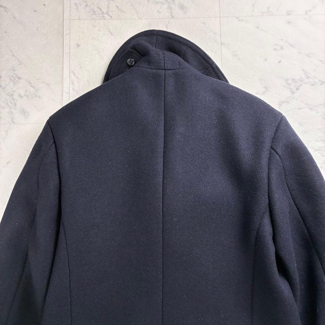 極美品 バズリクソンズ ピーコートBR11554 ネイビー Ｐコート
