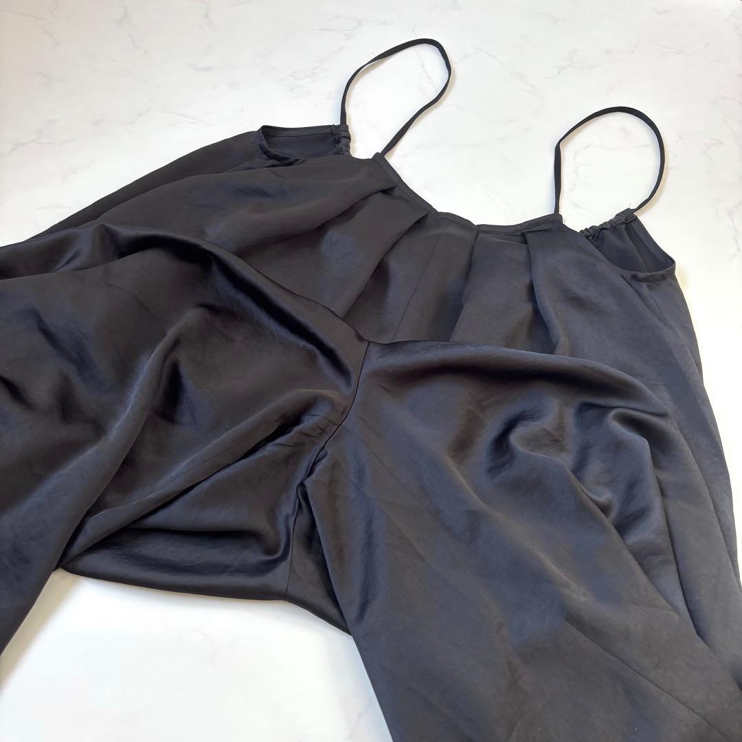 【完売品 近年モデル】カレンソロジー サテンタックサロペットパンツ 22年モデル