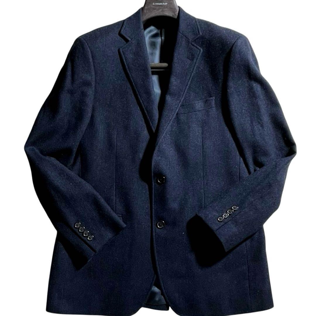 ★カシミヤ混★ ブルックスブラザーズ MOON テーラードジャケット 紺 L