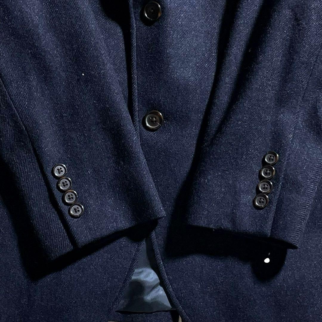 ★カシミヤ混★ ブルックスブラザーズ MOON テーラードジャケット 紺 L