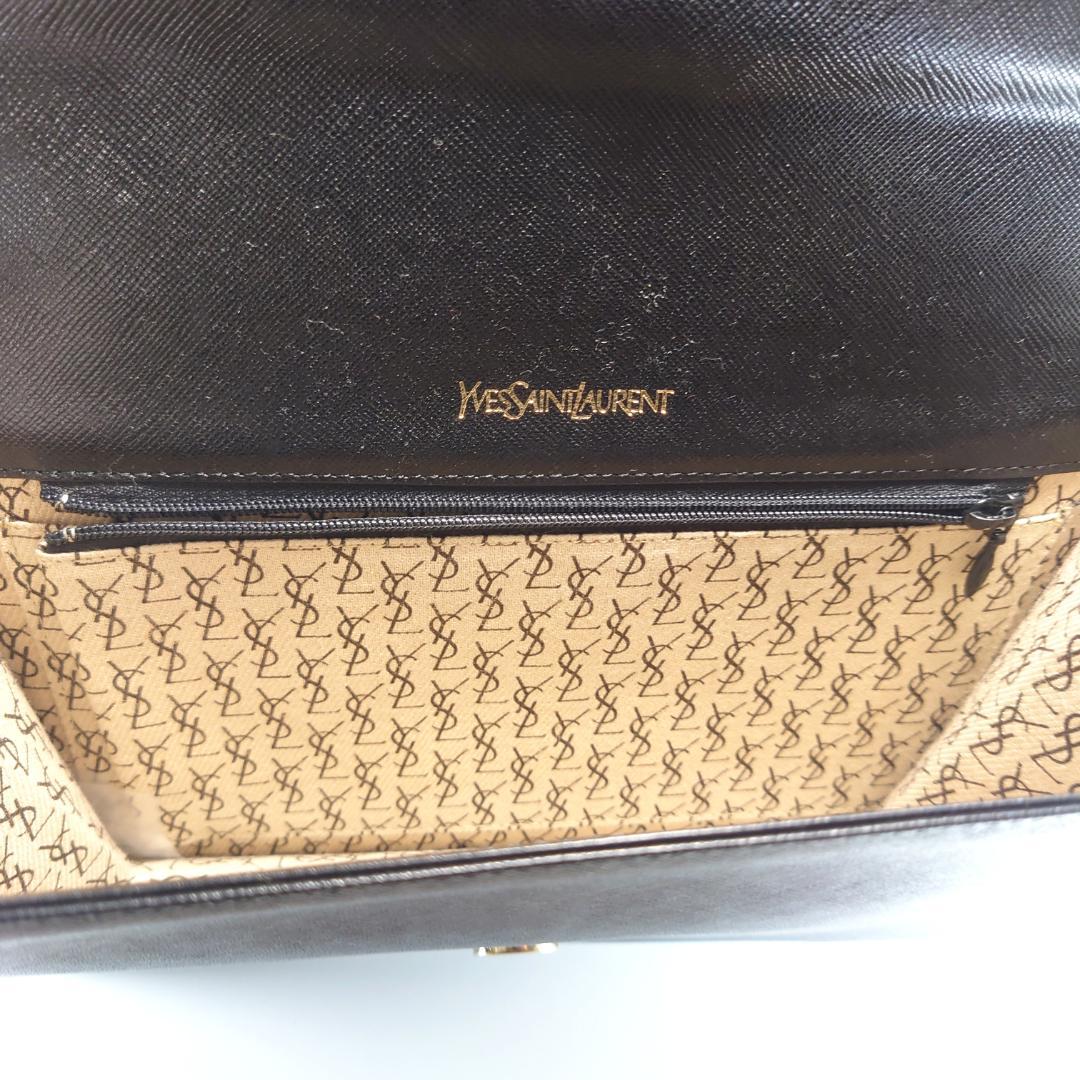 【美品】イヴサンローラン YSL クラッチバッグ カサンドラ　黒