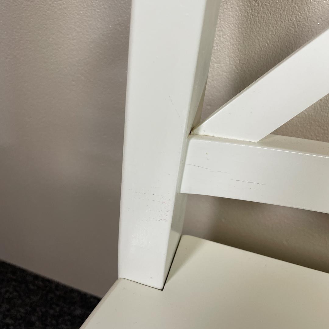 IKEA INGOLF ホワイト ダイニングチェア 2脚セット