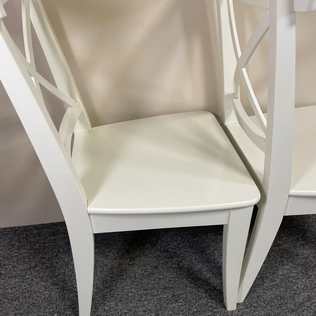 IKEA INGOLF ホワイト ダイニングチェア 2脚セット