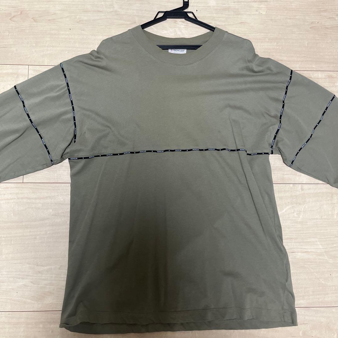 MONCLER オリーブグリーン 長袖カットソー