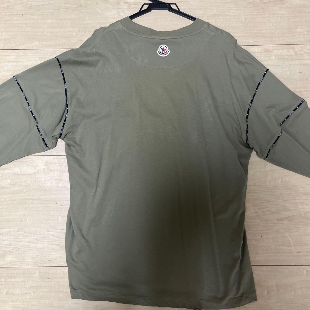 MONCLER オリーブグリーン 長袖カットソー