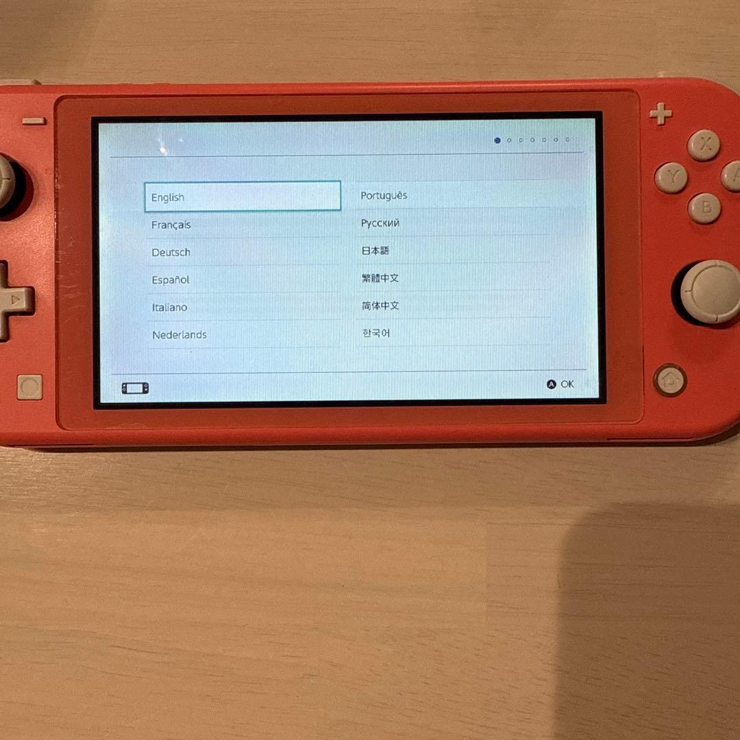 Nintendo Switch Lite コーラル 本体　ジャンク品