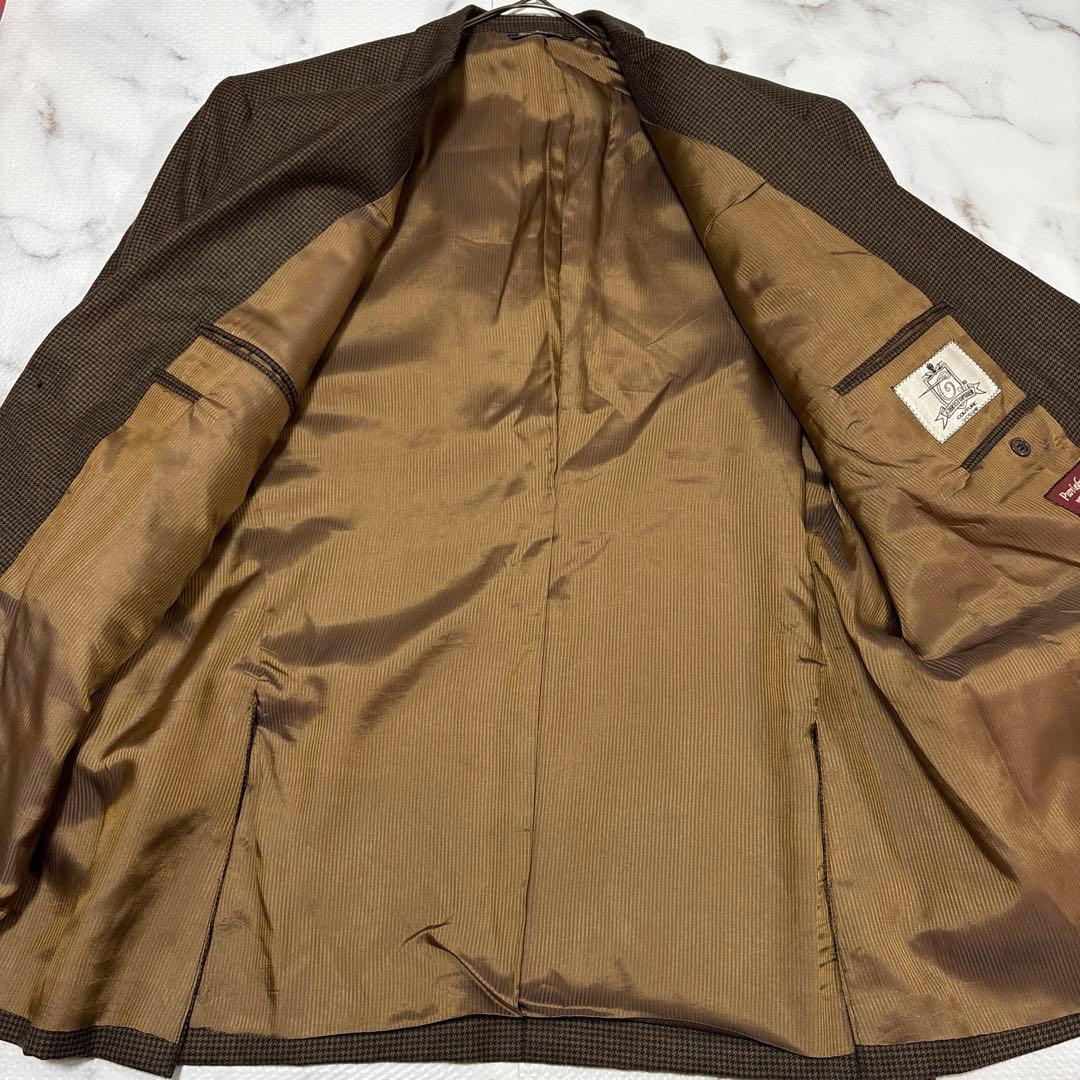 ✨大人気✨カシミヤ100%千鳥格子テーラードジャケッ　3XL相当