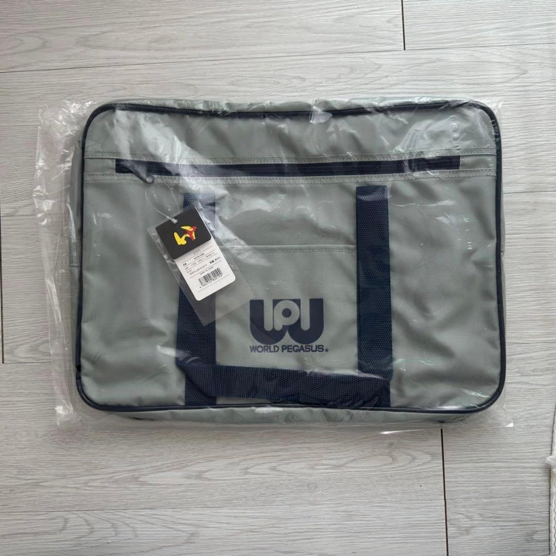 WORLD PICTURES グレー スクールバック　ワッペ　旧ワッペ