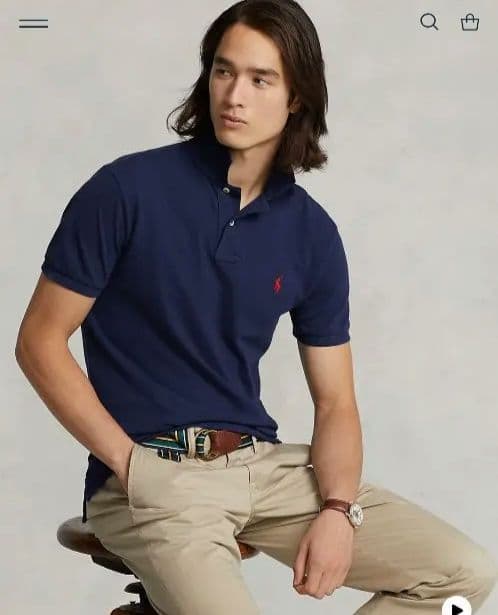 Polo Ralph Lauren ネイビー ポロシャツ M