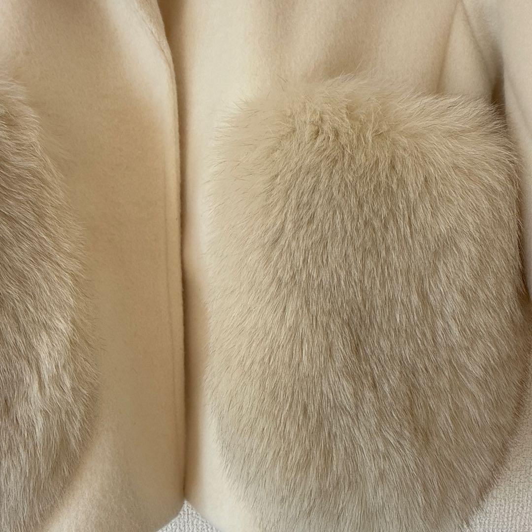 ジャケット・アウター FOX FUR pocket tailored middle coat