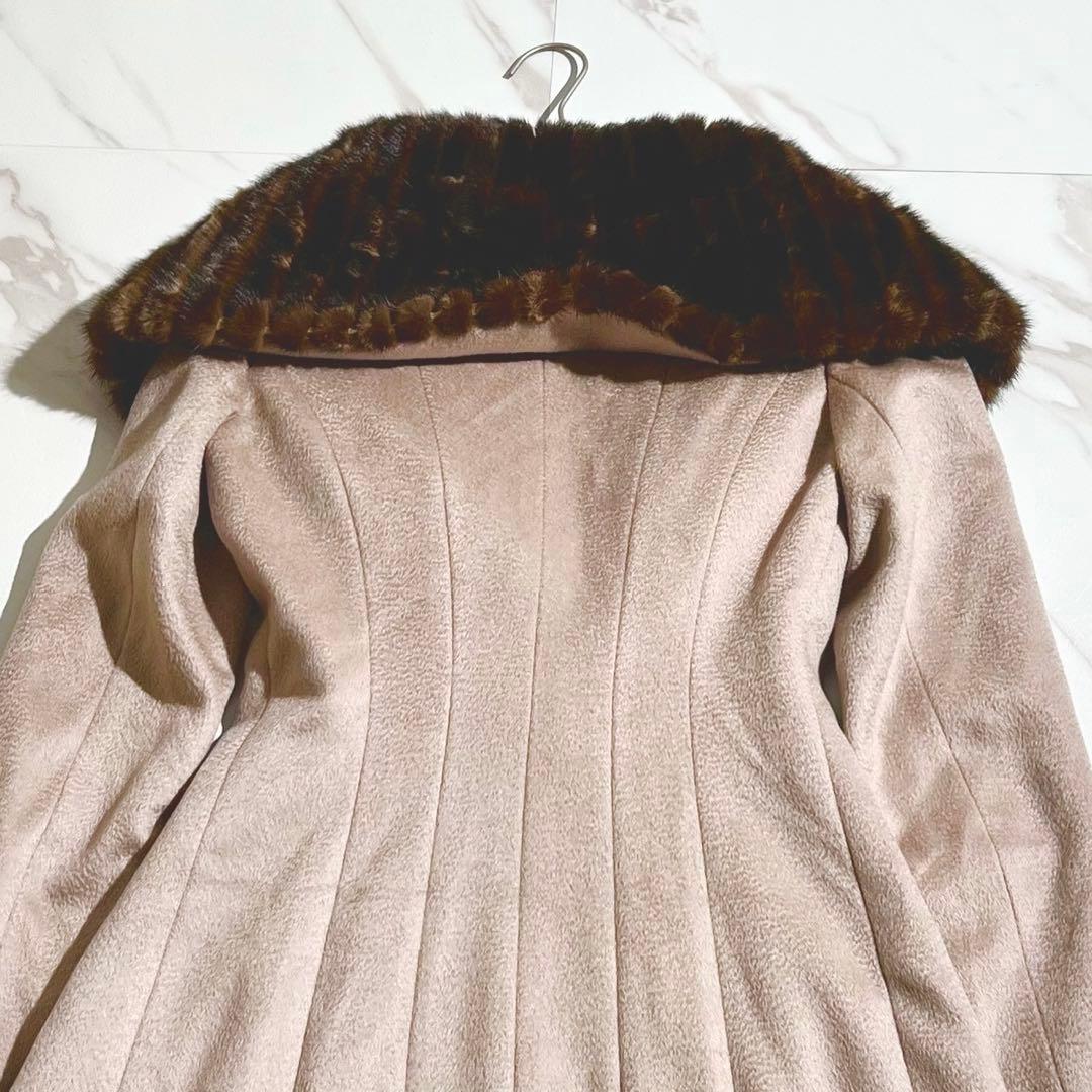 美品✨ FENDI カシミヤ100% デミバフミンクファー ロングコート M