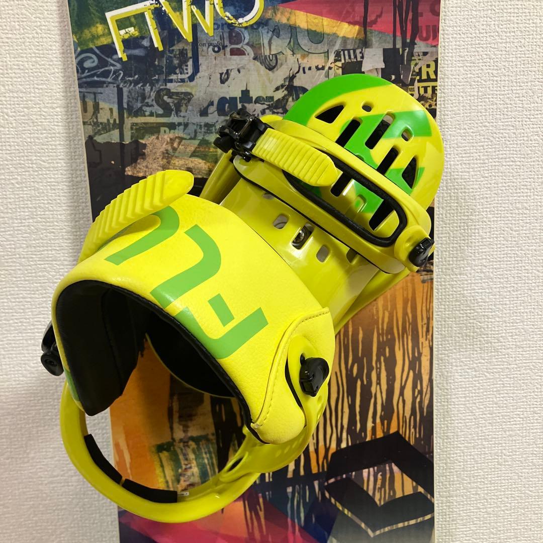 FTWO REVERSE 157cm FLUX PR スノーボードビンディングL