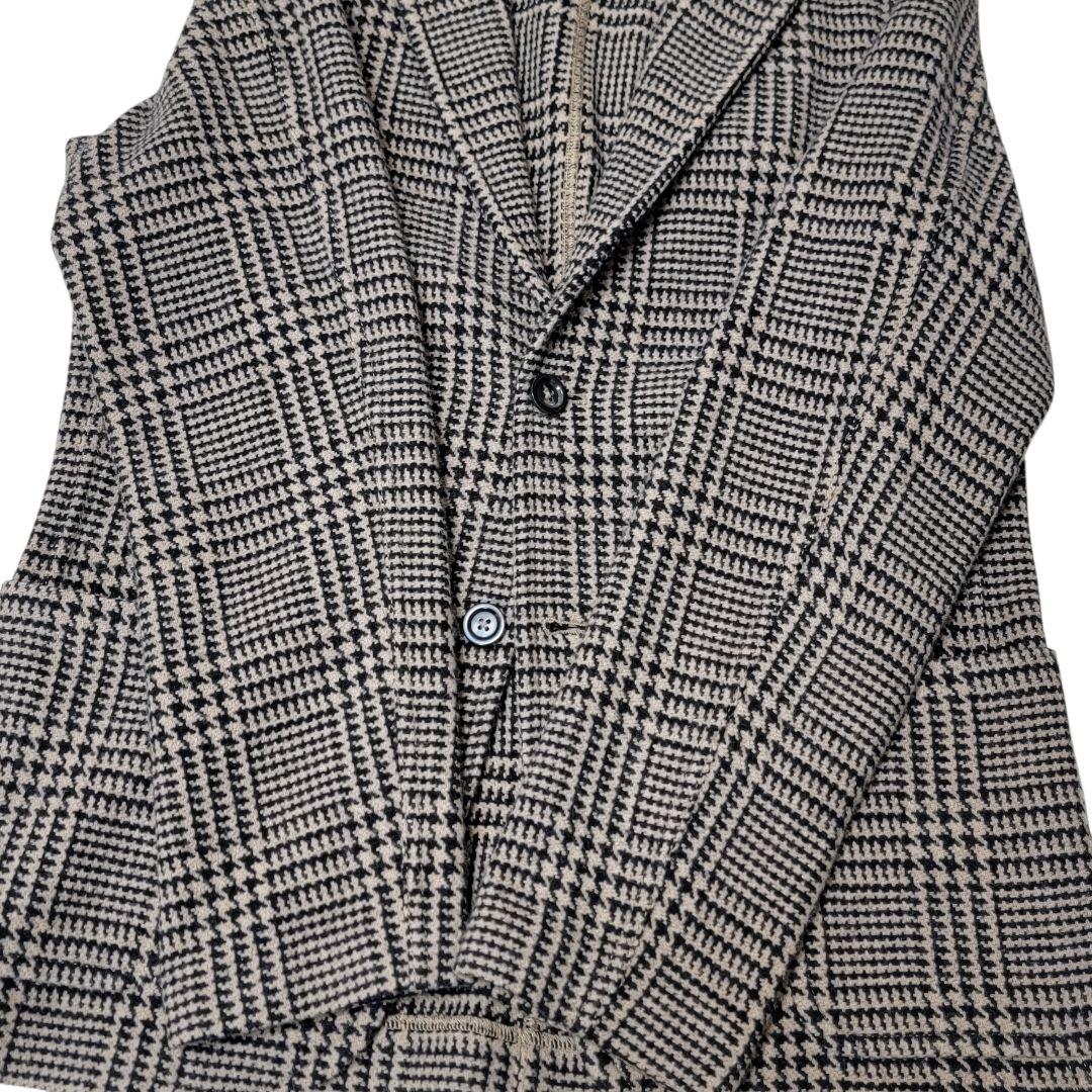 ほぼ未使用 チルコロ CIRCOLO グレンチェック ウールジャージージャケット