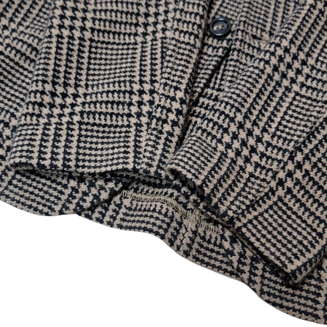 ほぼ未使用 チルコロ CIRCOLO グレンチェック ウールジャージージャケット