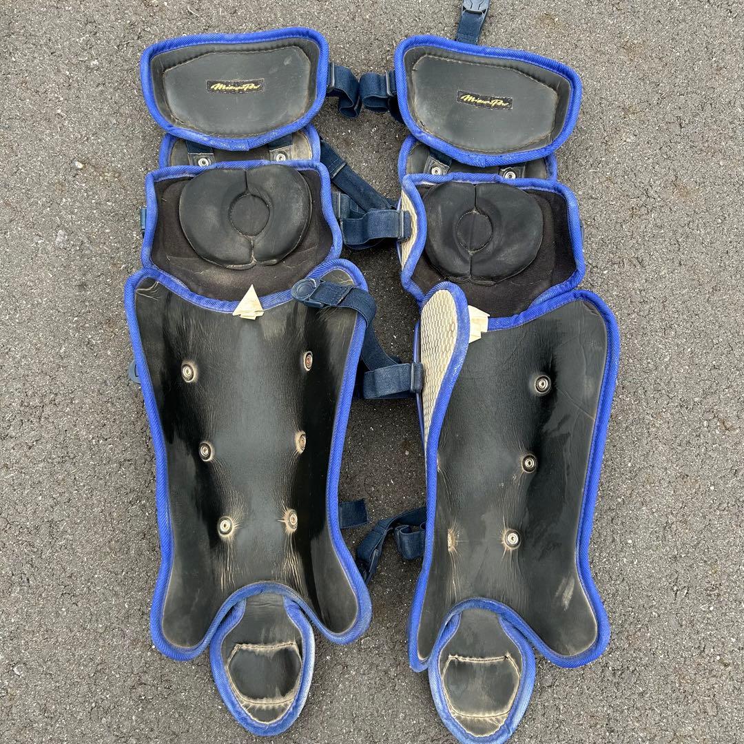 Mizunopro キャッチャー用防具セット ネイビー/ホワイト