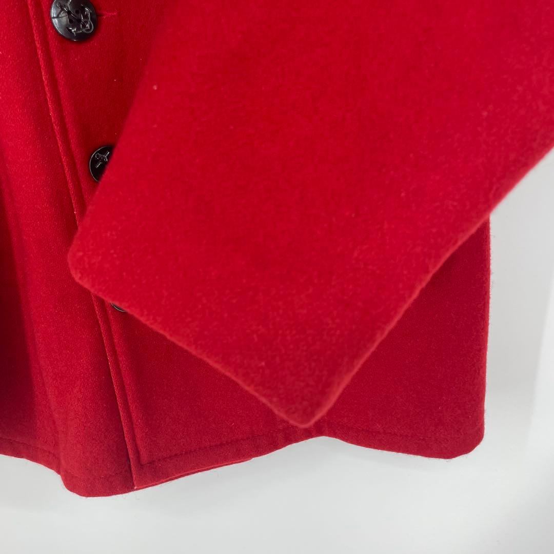 Schott　Pコート　42　メルトン　赤　アメリカ製