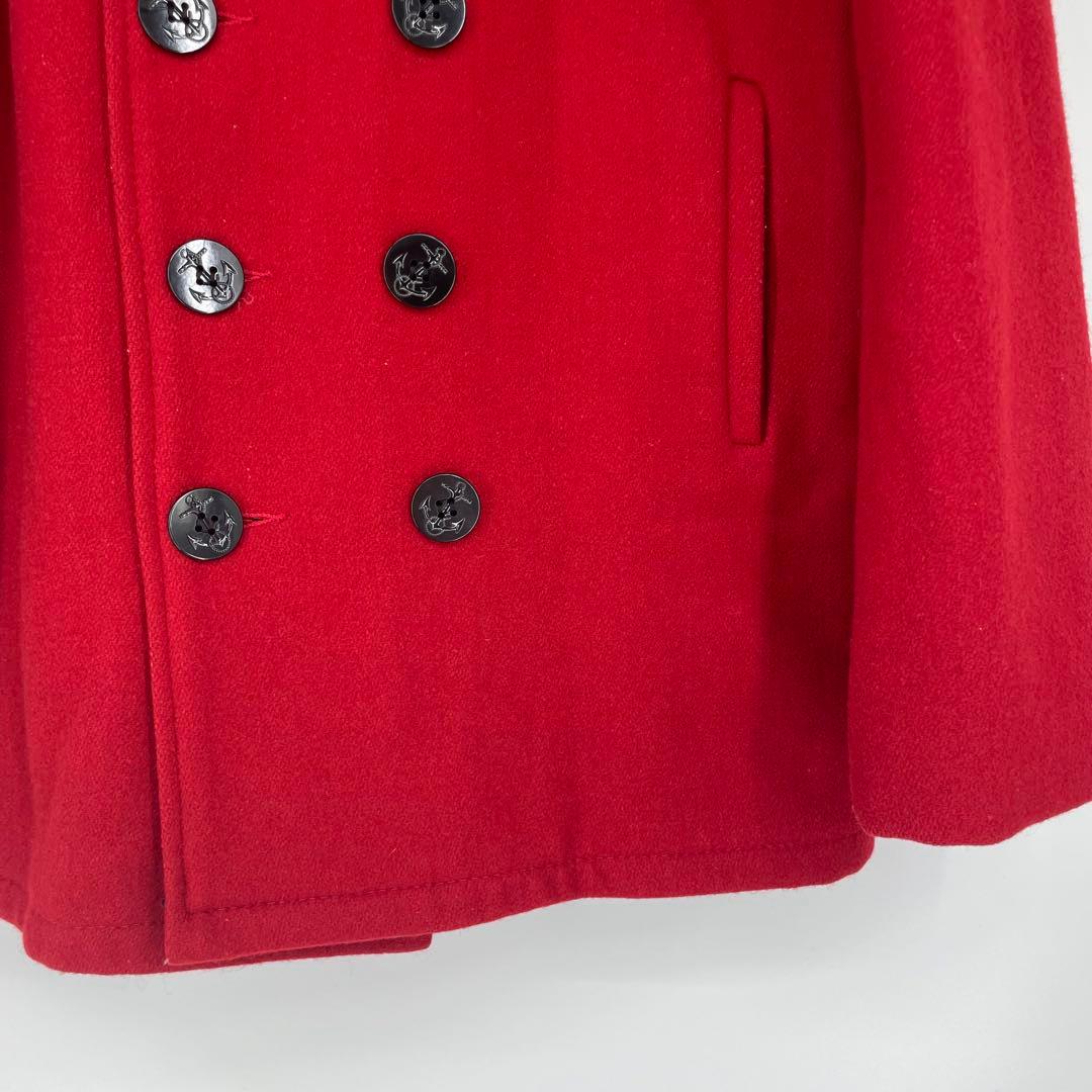 Schott　Pコート　42　メルトン　赤　アメリカ製