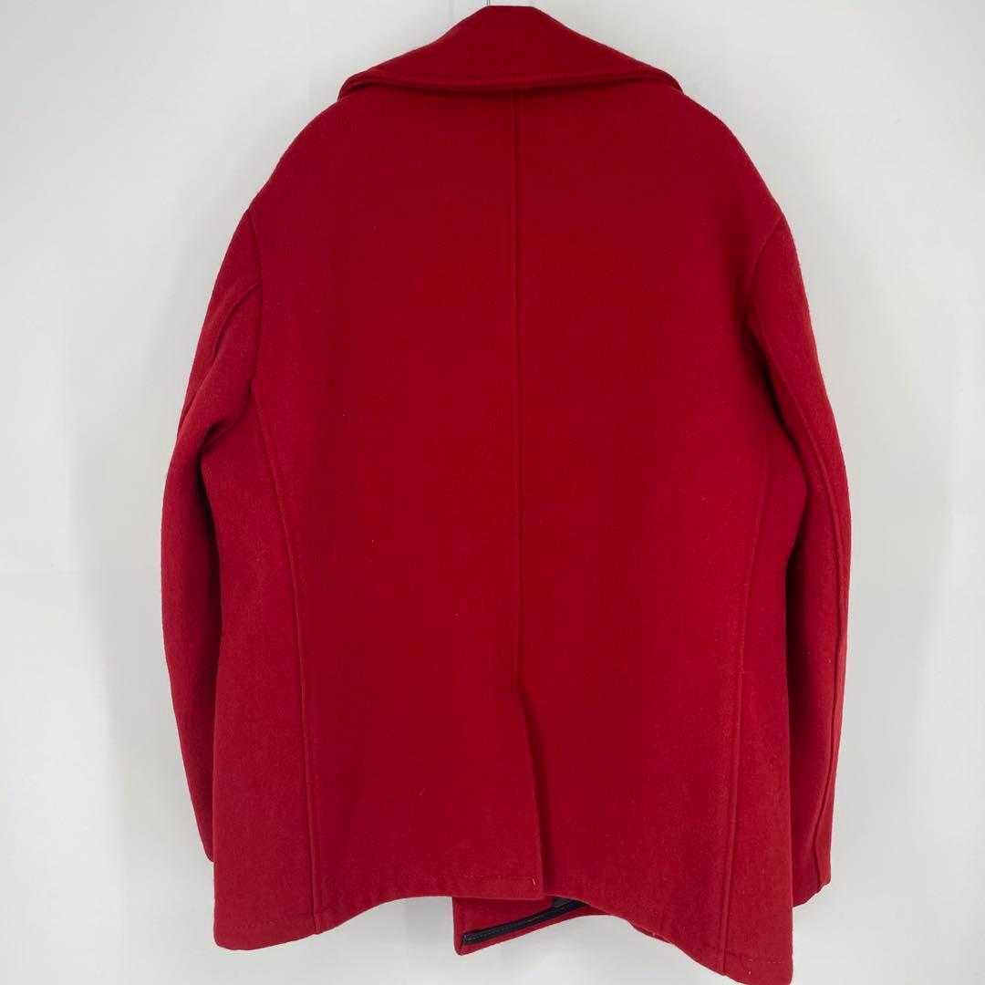 Schott　Pコート　42　メルトン　赤　アメリカ製