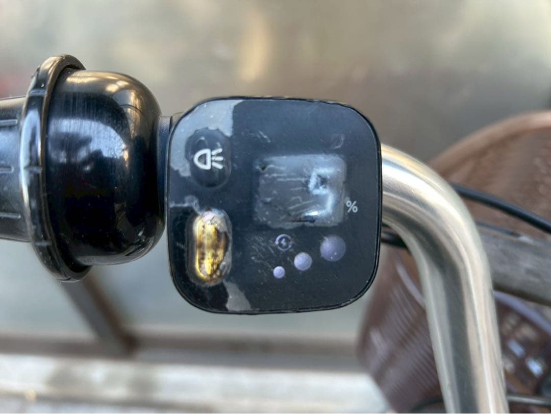 中古電動自転車 ブリヂストン フロンティア 26インチ ブラウン 横浜№3624