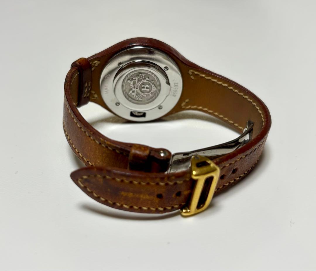 動作OK 2026.1 電池交換済HERMES エルメス 時計 アーネ ゴールド