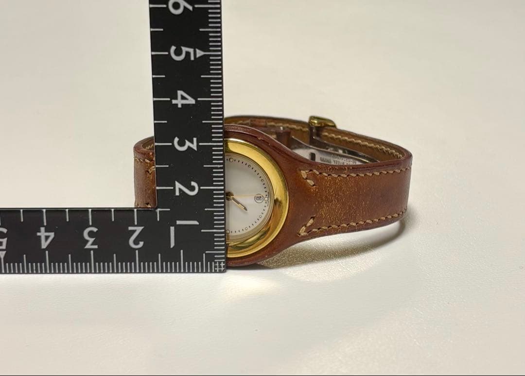 動作OK 2026.1 電池交換済HERMES エルメス 時計 アーネ ゴールド
