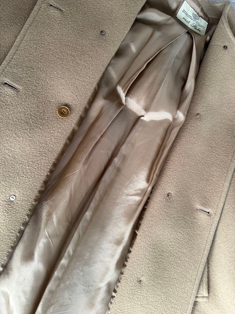 ネストローブ　nest Robe　二重織りビーバーノーカラーコート