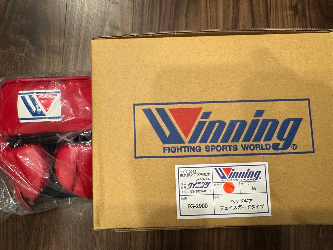 新品Winning ヘッドギア Mサイズ ウイニング　正規品　箱付き