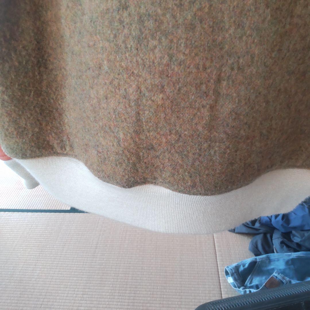 ウールレザー スタジャン ブラウンオレンジ